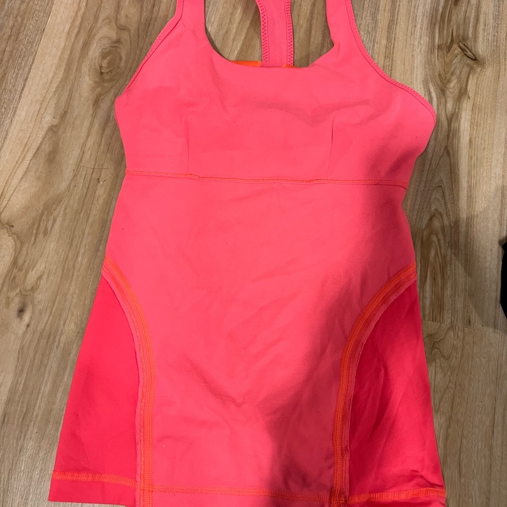 Vibrant Pink Lululemon Athletic Tank Top